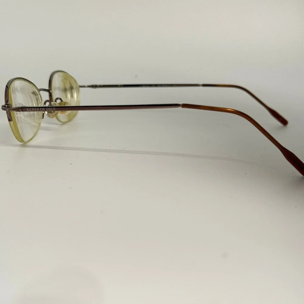 Kenneth Cole MS. BEND-IT 000 Oval Eyeglasses Bronze Brown Frames 135mm